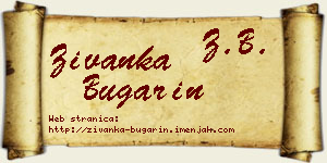 Živanka Bugarin vizit kartica